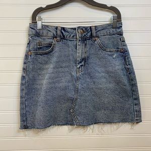 Mini jean skirt